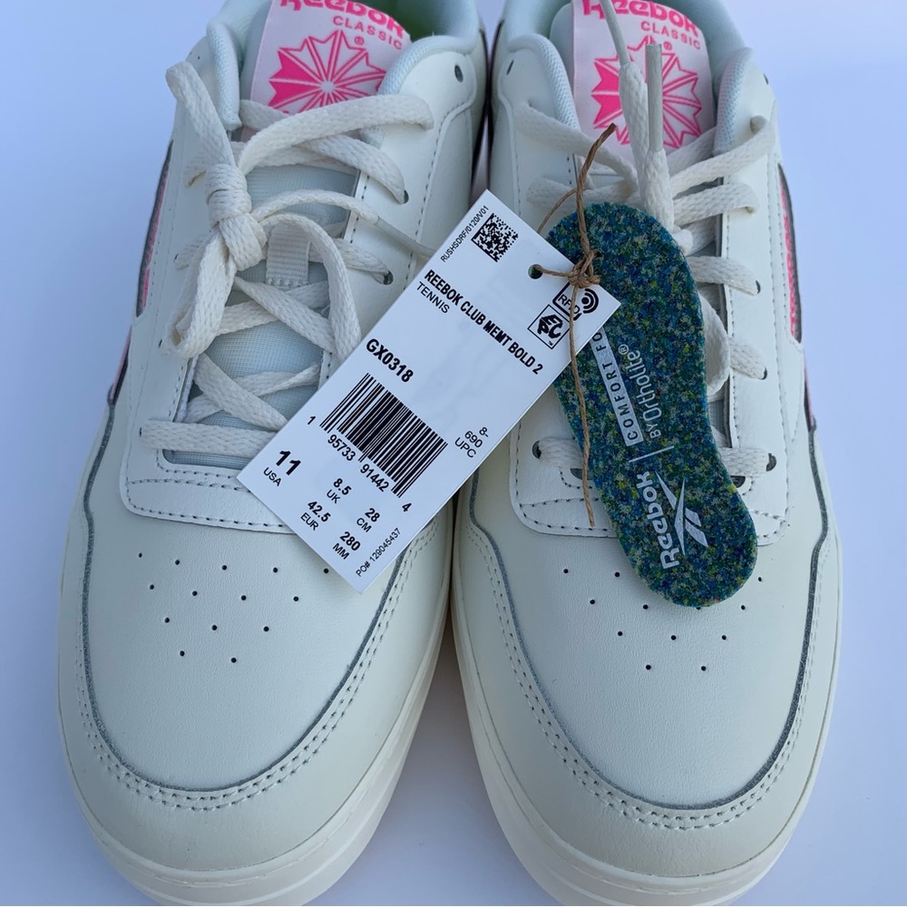 Reebok CLUB MEMT BOLD 2 MEMORY TECH  GX0318 Tennis Sneakers Women FTWwhite Sz 11 - Picture 12 of 15